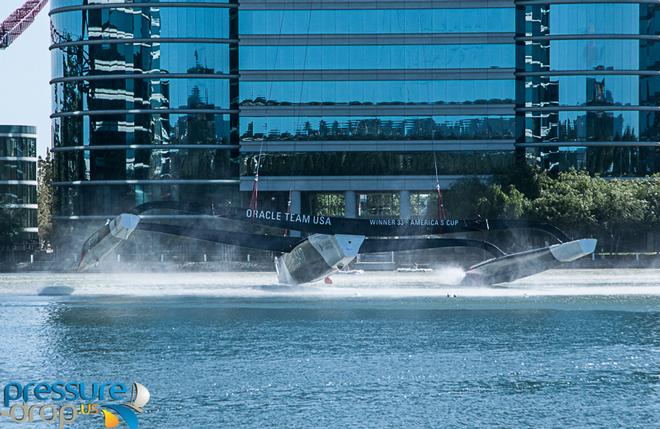 Dogzilla Relocation-8 - 2010 America’s Cup winner moves to Oracle Corporation © Erik Simonson/ pressure-drop.us http://www.pressure-drop.us